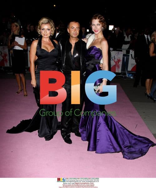 Katherine Jenkins, Julien MacDonald, and Margo Stilley at 'The Golden Age of Couture' Gala