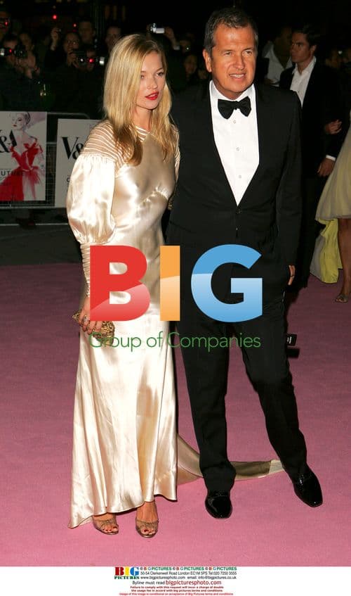 Kate Moss and Mario Testino at V&A Museum Gala