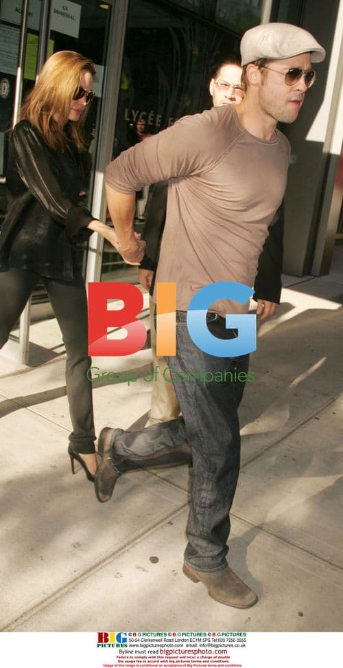 Angelina Jolie and Brad Pitt with son Maddox