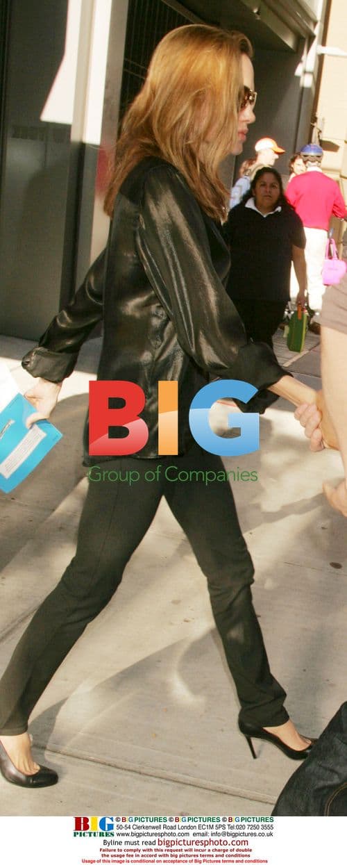 Angelina Jolie and Brad Pitt Take Son to School