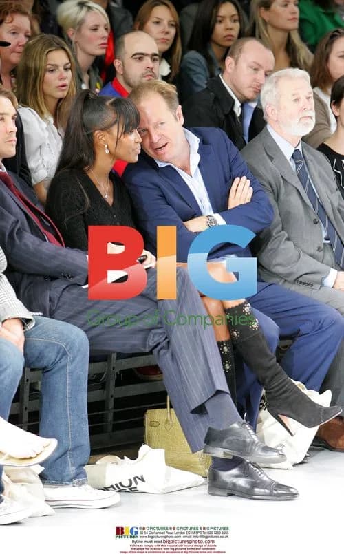 Naomi Campbell at London Fashion Week 2007