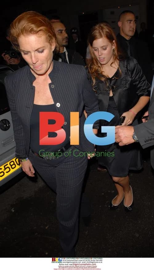 Sarah Ferguson and Princess Beatrice at Mahiki Club