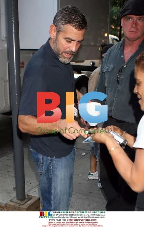 George Clooney Signing Autographs