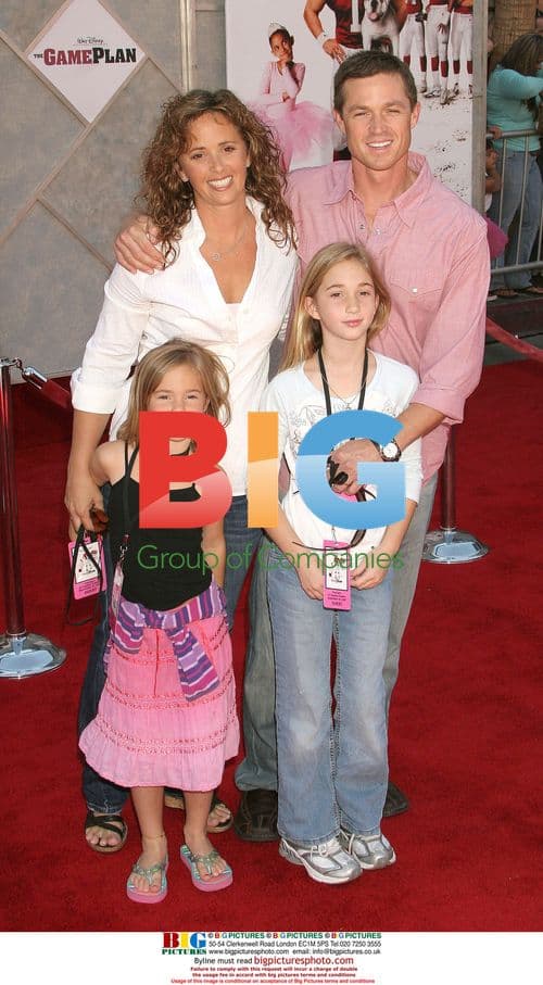 Eric Close and Family at The Game Plan Premiere