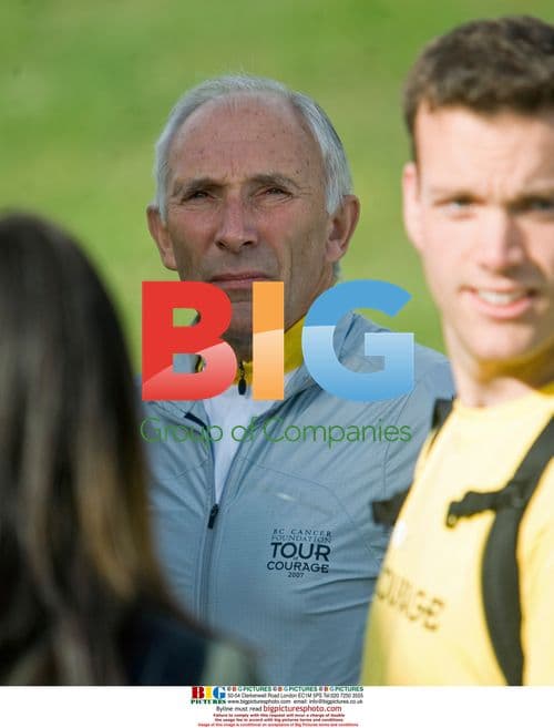 Phil Liggett and Lance Armstrong at Tour de Courage