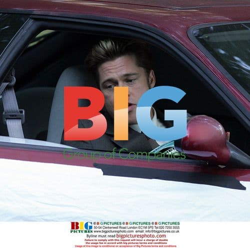 Brad Pitt and John Malkovich on the set of 'Burn After Reading'