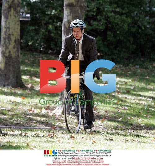 Brad Pitt filming 'Burn After Reading' in NYC