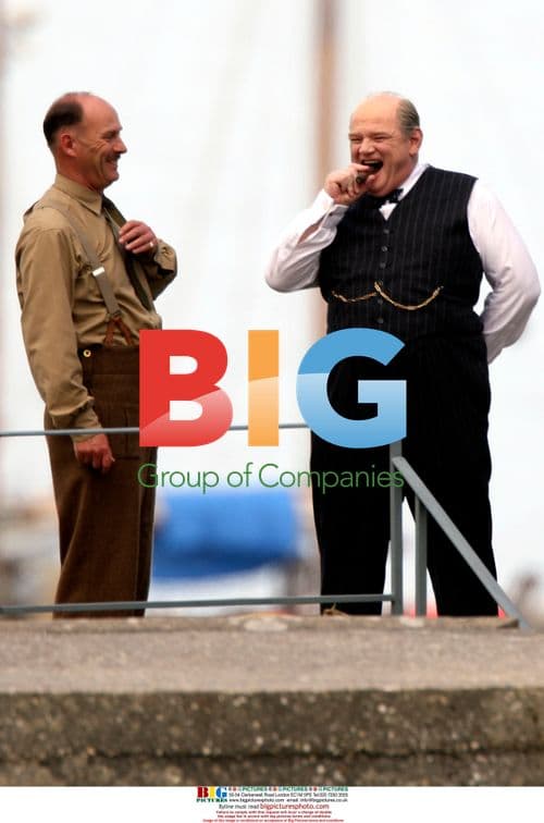 Brendan Gleeson Filming as Churchill