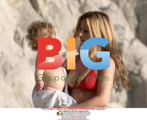 Geri Halliwell and Daughter Bluebell in France