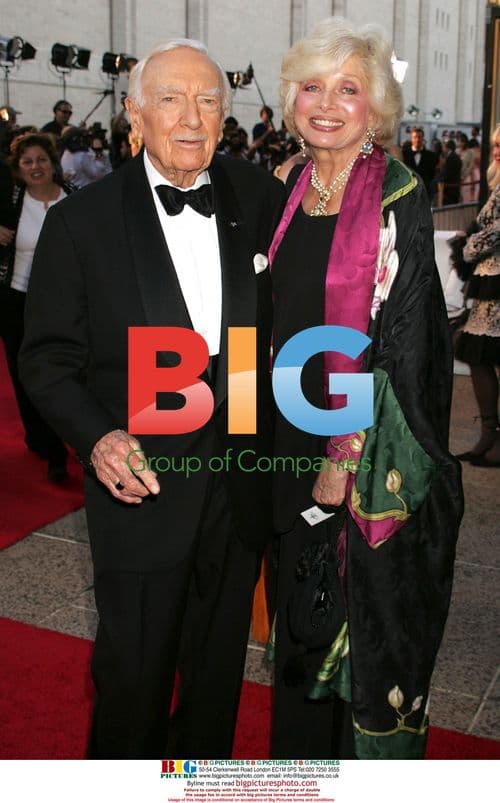 Walter Cronkite and Joanna Simon at Met Opera Gala