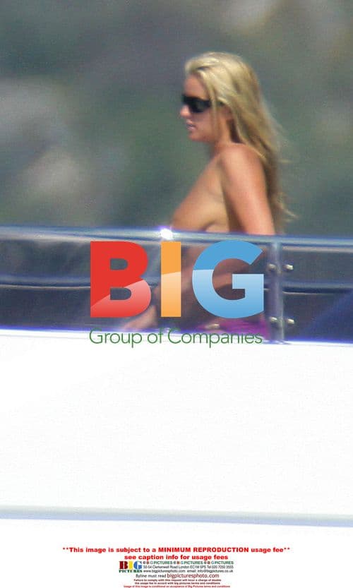 Kate Moss Topless in Mediterranean