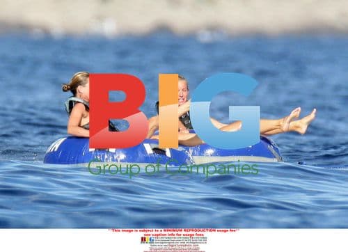 Kate Moss Topless Swim with Friends