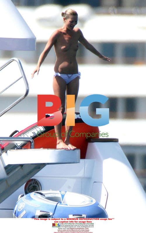 Kate Moss Topless in Mediterranean