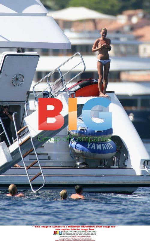 Kate Moss Topless on Yacht