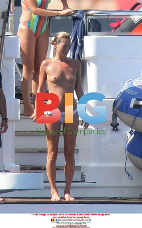 Kate Moss Topless in Mediterranean