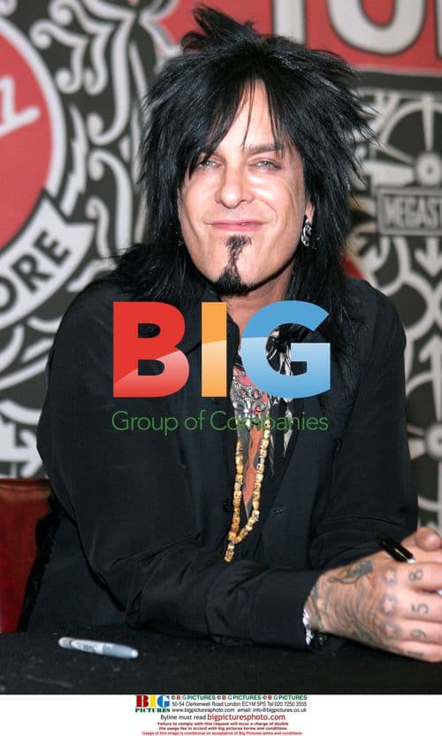 Nikki Sixx book signing in Times Square