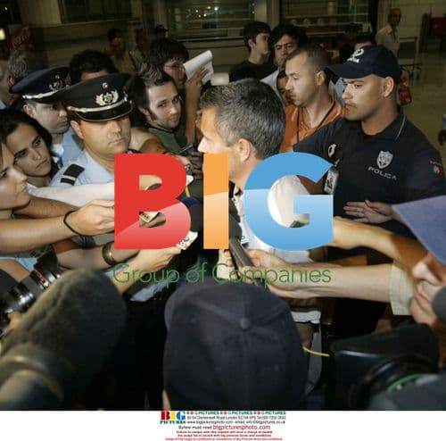 Jose Mourinho with Family at Lisbon Airport