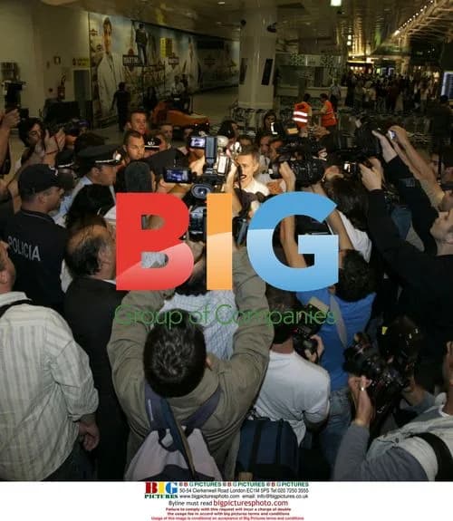 Jose Mourinho and Family at Lisbon Airport
