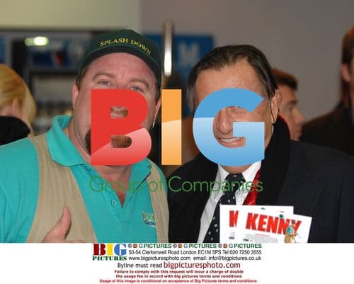 Shane Jacobson and Barry Humphries at "Kenny" Premiere