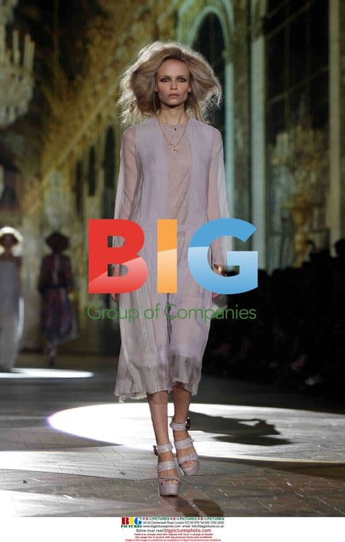 Model in Roberto Cavalli Fashion Show