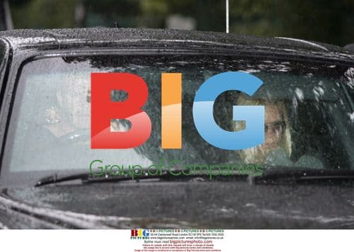 David and Victoria Beckham at London hospital