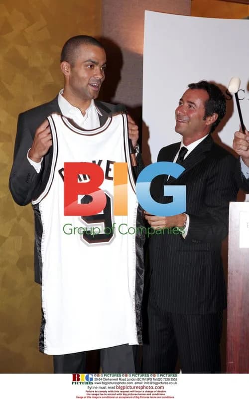 Tony Parker and Bernard Montiel at Make a Wish Gala