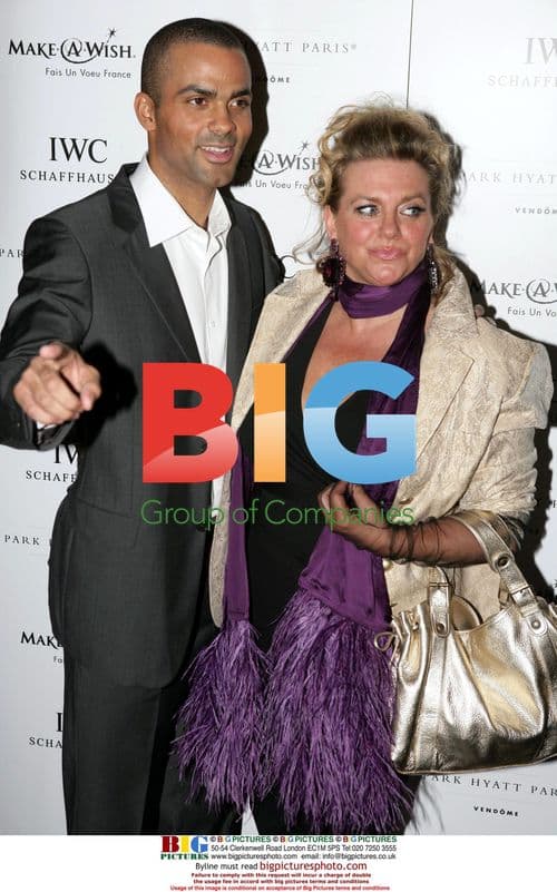 Tony Parker and Pamela Firestone at Charity Gala