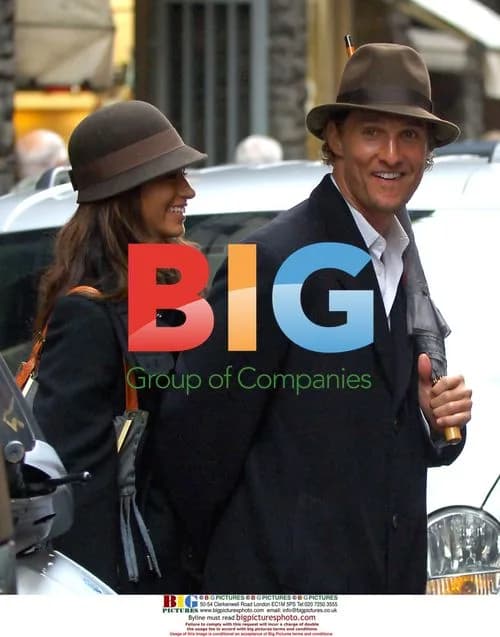 Matthew McConaughey and Camila Alves on Holiday in Italy