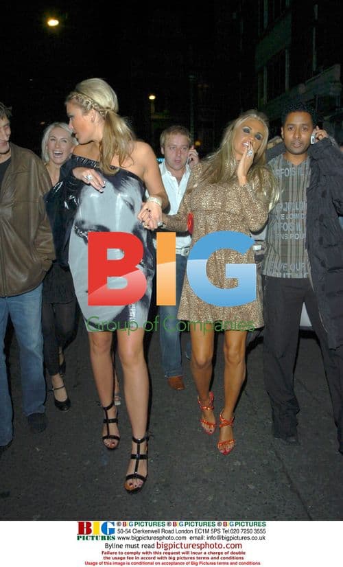 Alex Curran and Katie Price Partying