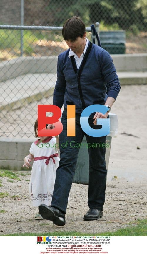 Tom Cruise and Daughter Suri at LA Park