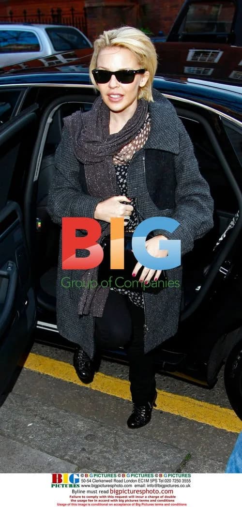 Kylie Minogue Smiles in London