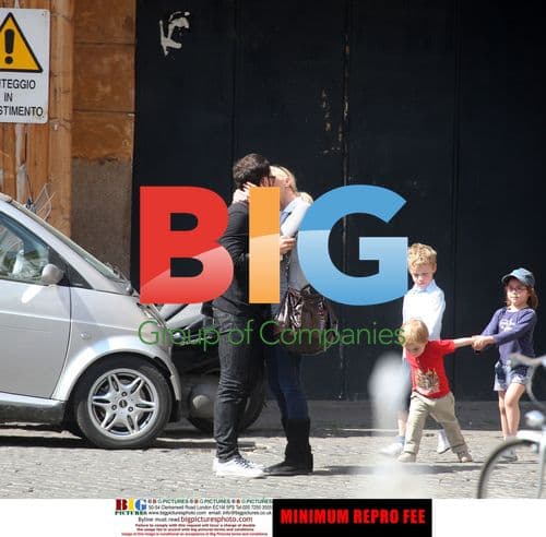Joely Richardson and Evgeny Lebedev in Rome