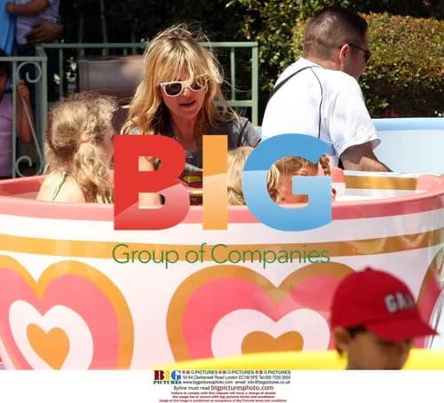 Kate Moss at Disneyland with Daughter