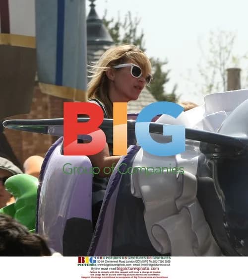 Kate Moss at Disneyland with Daughter