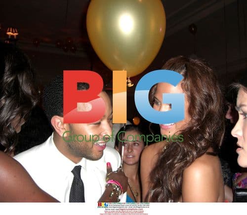 John Legend with Christine Teigen at Art For Life Miami