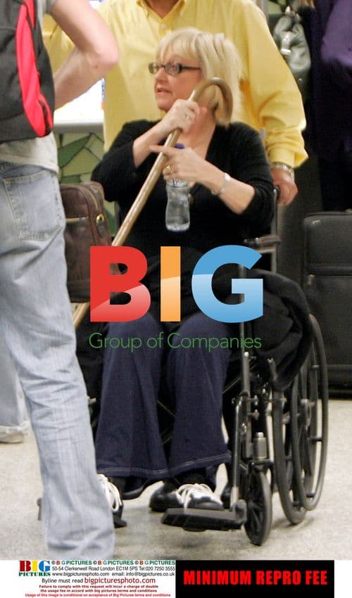 Richard Madeley and Judith Finnigan at airport