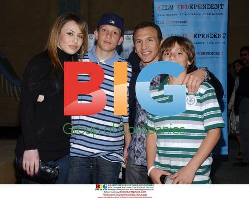 Ray 'Boom Boom' Mancini and family at "Redbelt" LA Premiere