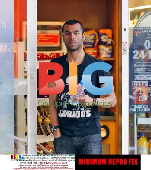 Ashley Cole Leaving Petrol Station