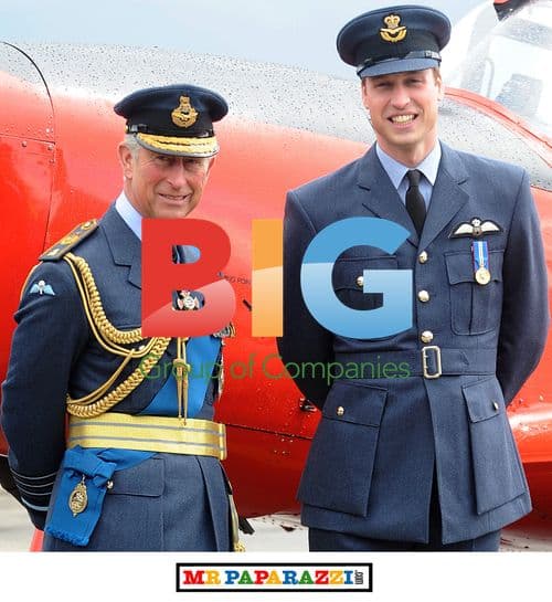 Princes William, Charles and Camilla at RAF Cranwell