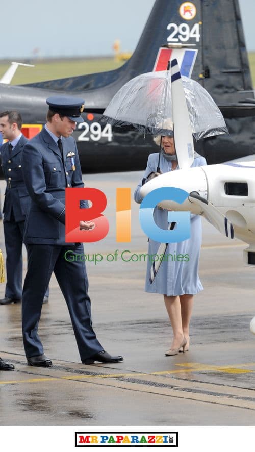 Prince William, Prince Charles, and Camilla at RAF Cranwell