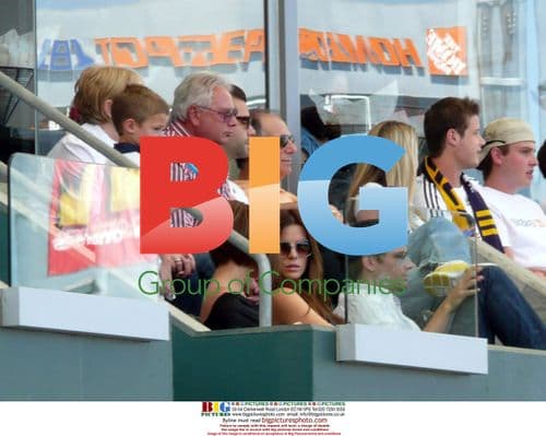 Beckham family at LA Galaxy match