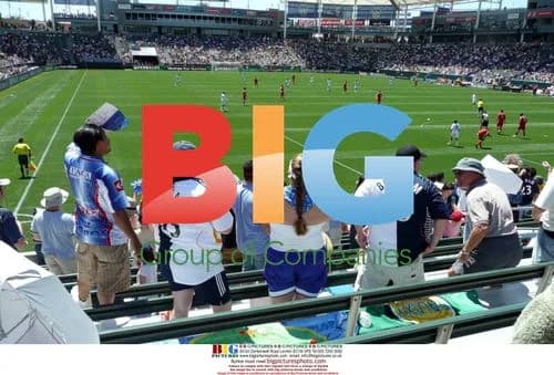 Beckham Family at LA Galaxy Soccer Match