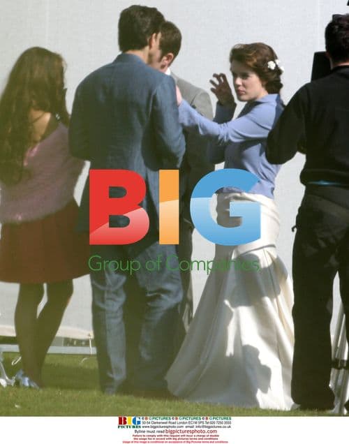 Michelle Ryan and Sean McGuire Filming