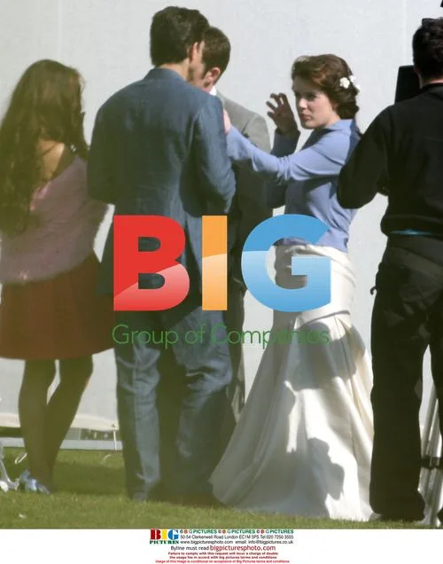 Michelle Ryan and Sean McGuire Filming