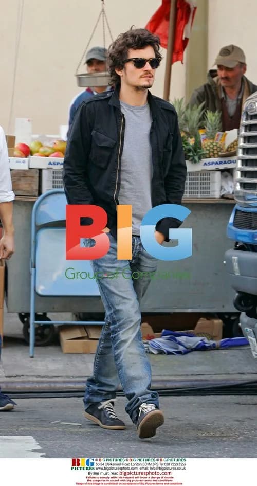 Orlando Bloom on 'New York, I love You' set