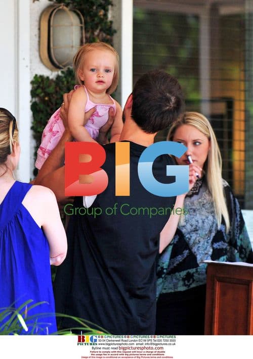 Tobey Maguire and Family Out for Lunch