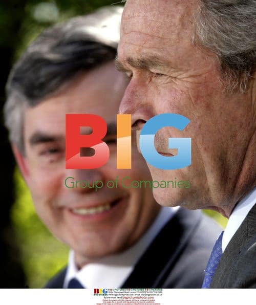 Bush and Brown Hold White House Press Conference