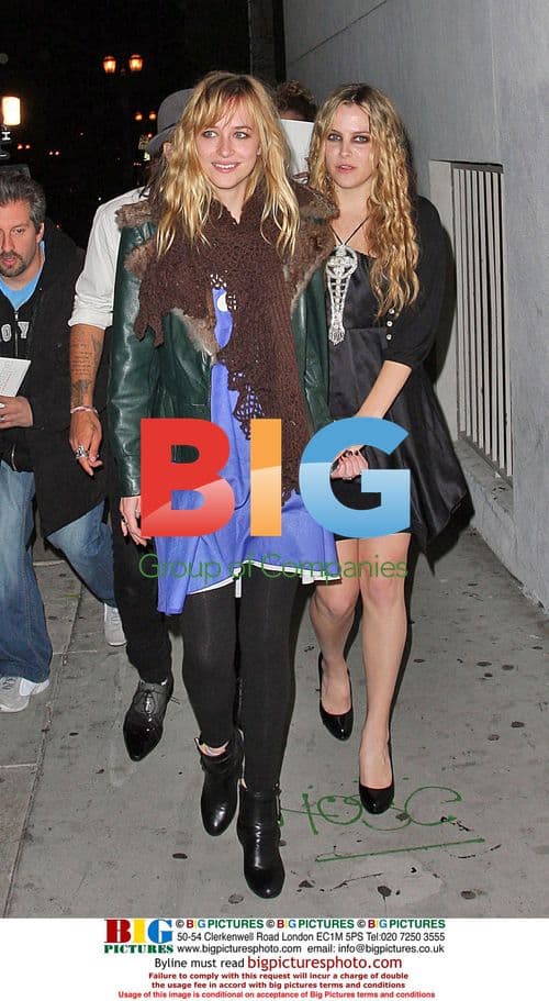 Ryan Cabrera and Riley Keough leaving Prince concert