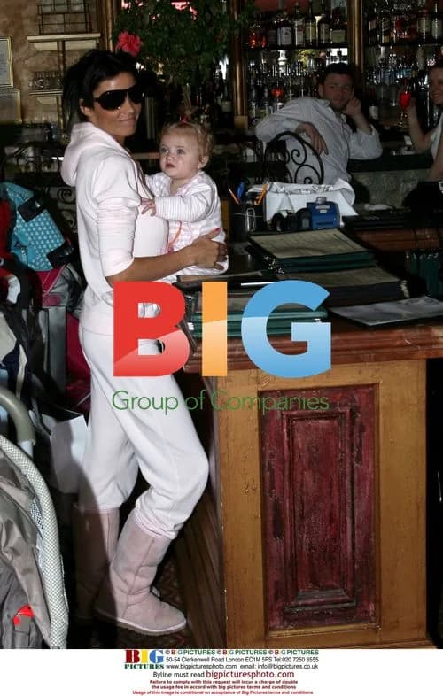 Katie Price and Peter Andre with Daughter at The Grove