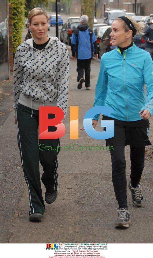 Denise Van Outen Jogging in Hampstead Heath